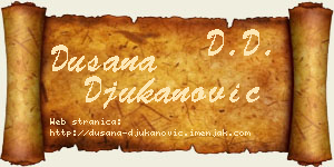 Dušana Đukanović vizit kartica